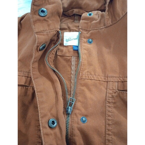 Universal Thread Women's Small Orange Ladrillo Zip Utility Anorak Jacket  S - Picture 4 of 10
